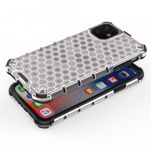 Honeycomb armor TPU tok iPhone 11 áttetsző