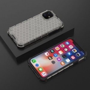 Honeycomb armor TPU tok iPhone 11 fekete