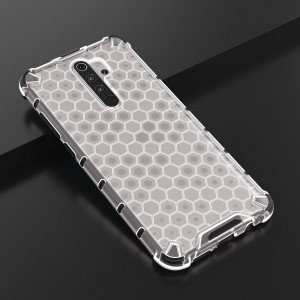 Honeycomb armor TPU tok Xiaomi Redmi Note 8 Pro áttetsző