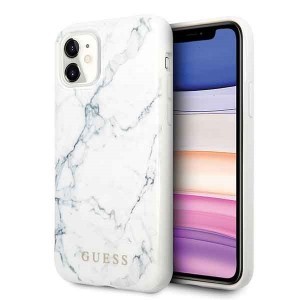 Guess Marble iPhone 11 tok fehér