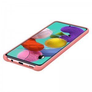 Samsung EF-PA515TP Samsung A51 Szilikon tok rózsaszín