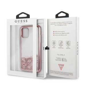 Guess flitteres iPhone 11 tok rose gold 