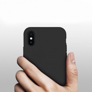 Flexibilis szilikon tok iPhone 8 Plus / 7 Plus sötétkék
