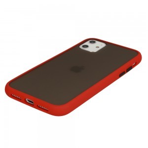 Vennus Button Matt Bumper tok iPhone 11 Pro piros