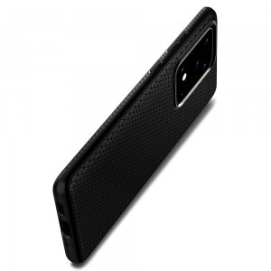 Spigen Liquid Air flexibilis TPU gél tok Samsung S20 Ultra matt fekete