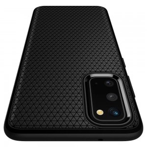 Spigen Liquid Air flexibilis TPU gél tok Samsung Galaxy S20 matt fekete