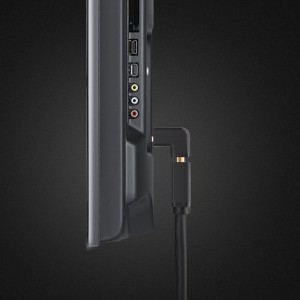Ugreen HDMI felfelé hajló sarok, könyök adapter fekete (20110)