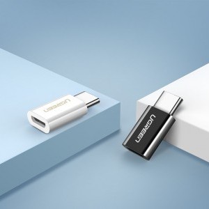 Ugreen micro-USB / USB-C Type-C átalakító adapter fekete