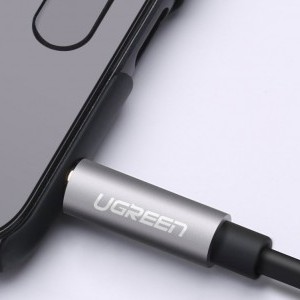 Ugreen AUX 3.5mm-es mini jack elosztó adapter kábel 20cm ezüst (10532)