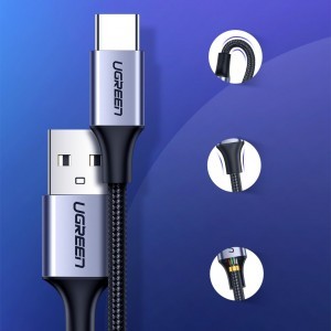 Ugreen USB/USB Type-C kábel QC 3.0 gyorstöltéssel 3A 1m szürke