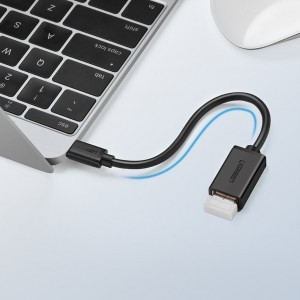 Ugreen USB/USB-C Type-C 3.0 OTG kábel/ átalakító adapter fekete
