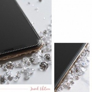 iPhone X/ XS / 11 Pro kijelzővédő üvególia fekete Ringke ID Diamond gyémánt kerettel