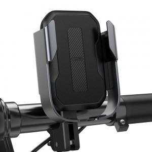 Baseus univerzális kormányra szerelhető biciklis telefon és tükörtartó fekete (SUKJA-01)