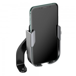Baseus univerzális kormányra szerelhető biciklis telefon és tükörtartó ezüst (SUKJA-0S)