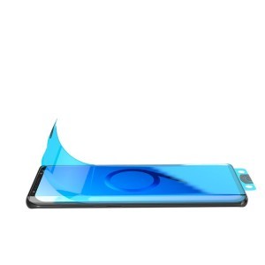 Samsung S20 Ultra fekete kerettel 3D Edge Nano Flexi Hybrid kijelzővédő üvegfólia