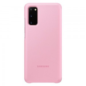 Samsung gyári fliptok intelligens kijelzővel Samsung S20 pink (EF-ZG980CPEGEU)