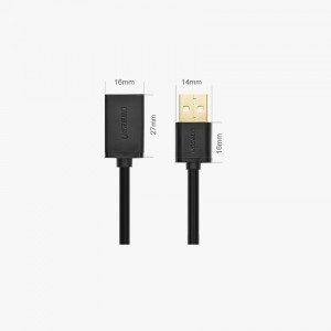 Ugreen USB apa - USB anya kábelhosszabbító 1m fekete (10314)
