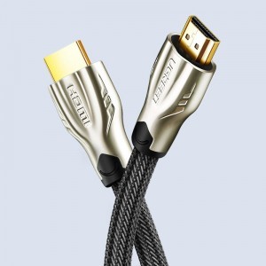 Ugreen nylon fonatos HDMI kábel 19-tűs 1.4v 4K 60Hz 3D 30AWG 3m arany (11192)