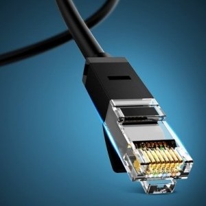 Ugreen Ethernet patchcord kábel RJ45 Cat 6 UTP 1000Mbps 1m fekete (20159)