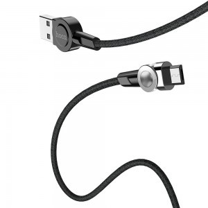 HOCO S8 Selected mágneses Micro USB kábel fekete