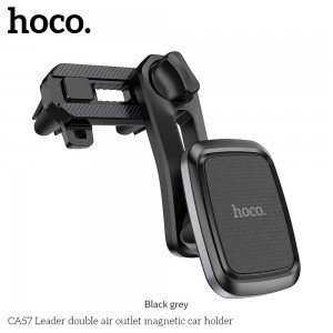 HOCO CA57 Leader univerzális mágneses autós tartó fekete/szürke