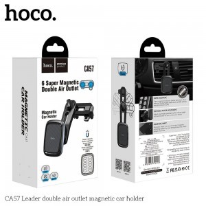 HOCO CA57 Leader univerzális mágneses autós tartó fekete/szürke