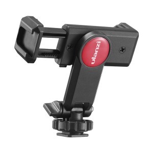 ULANZI ST-06 360 fokban állítható mobiltelefon rögzítő, telefontartó adapter 1/4-es furattal, vakupapucs foglalattal (1403)-1