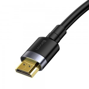 HDMI 2.0 kábel 4K 60 Hz 3D 18 Gbps 3m fekete Baseus Cafule (CADKLF-G01)