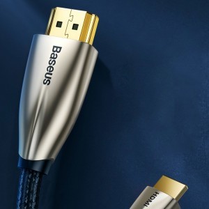 Baseus Horizontal HDMI 2.0 kábel 4K 60 Hz 3D 18 Gbps 5 m fekete (CADSP-D01)