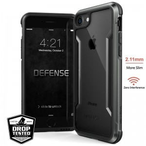X-DORIA Defense Shield tok iPhone 7/8/SE 2020 fekete ütésálló