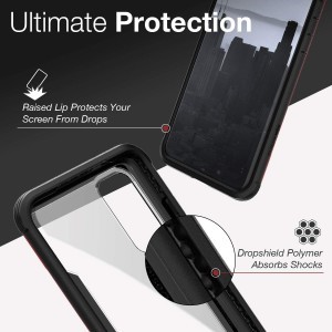 Samsung Galaxy S20 X-DORIA Defense Shield tok piros ütésálló