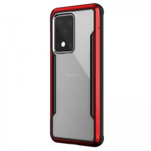 Samsung Galaxy S20 Ultra piros ütésálló X-DORIA Defense Shield tok 