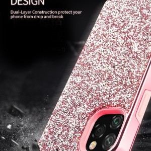 SMD glitter diamond tok iPhone 11 ezüst