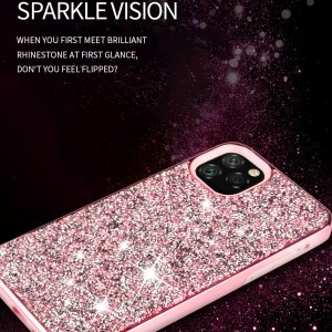 SMD glitter diamond tok iPhone 11 ezüst