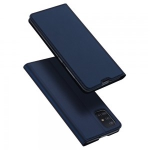 Dux Ducis Skin Pro fliptok Samsung Galaxy A71 kék színben