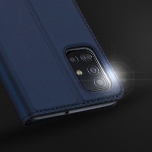 Dux Ducis Skin Pro fliptok Samsung Galaxy A71 kék színben