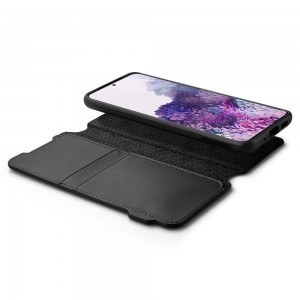 Spigen Ciel Wallet Brick fliptok Samsung S20+ Plus fekete