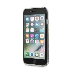 iPhone 7/8/SE 2020/2022 Karl Lagerfeld KLHCI8TRKSGO Signature flitteres keménytok arany