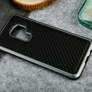 Samsung Galaxy S9 X-DORIA Defense Lux tok fekete szénszál mintás ütésálló