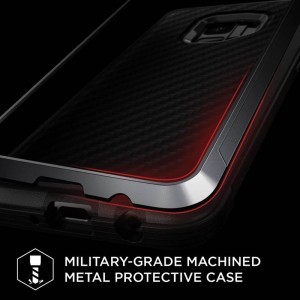 Samsung Galaxy S9 Plus X-DORIA Defense Lux tok fekete bőrhatású ütésálló