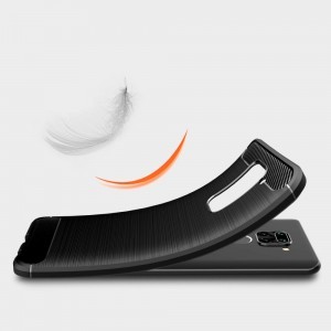 Tech-Protect carbon mintájú TPU tok Xiaomi Redmi Note 9 fekete