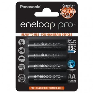 Panasonic Eneloop PRO ceruza akkumulátor 4 db (R6/AA 2500mAh)