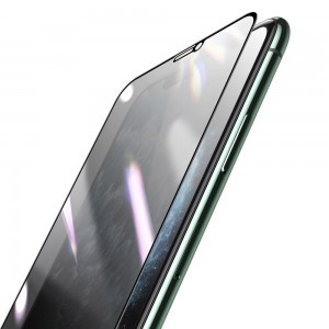Baseus 0.25mm 3D 9H Anti-Spy filter kijelzővédő üvegfólia iPhone X/ XS/ 11 Pro fekete (SGAPIPH58S-HC01)
