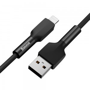 Baseus USB - Lightning kábel 2,4 A 1m 480 Mbps fekete (CALGJ-01)