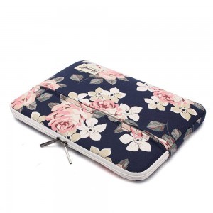 Canvaslife vászon laptop sleeve táska 13 - 14' Blue Camellia