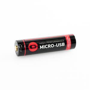 Jackal BTT 18650 méret, 3400mAh Li-ion akkumulátor, akku Micro-USB töltési lehetőséggel