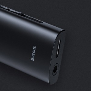 Baseus BA03 vezeték nélküli bluetooth audio adapter APT-X NFC 3.5 mm jack fekete (NGBA03-01)