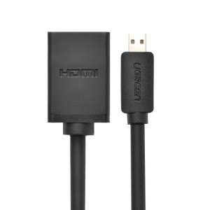 Ugreen HDMI - Micro HDMI átalakító adapter 19 tűs 22 Cm fekete (20134)