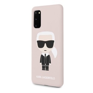 Karl Lagerfeld Iconic KLHCS62SLFKPI Samsung S20 szilikon tok pink
