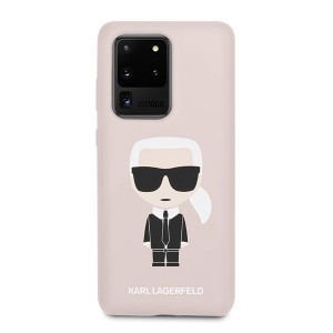 Karl Lagerfeld Iconic KLHCS62SLFKPI Samsung S20 Ultra szilikon tok pink